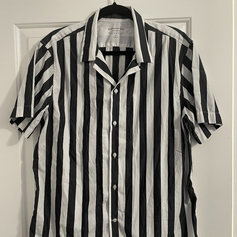 Banana Republic Men's Luxe Poplin Shirt Large